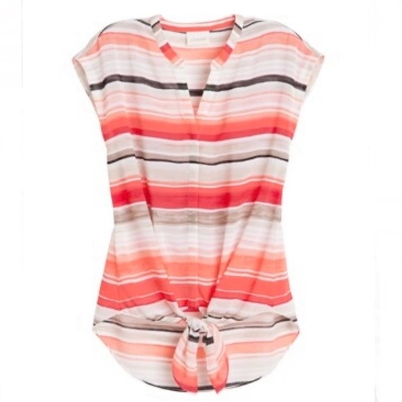 Chico’s Cassandra Red stripe top - Picture 7 of 10